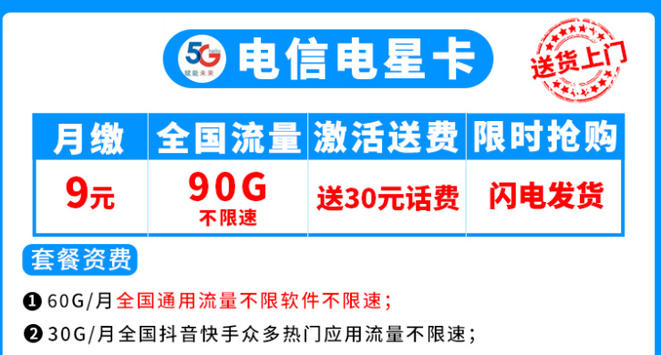 流量卡合約期、按天折算等問(wèn)題說(shuō)明 電信流量卡套餐介紹低月柱超多流量放心用