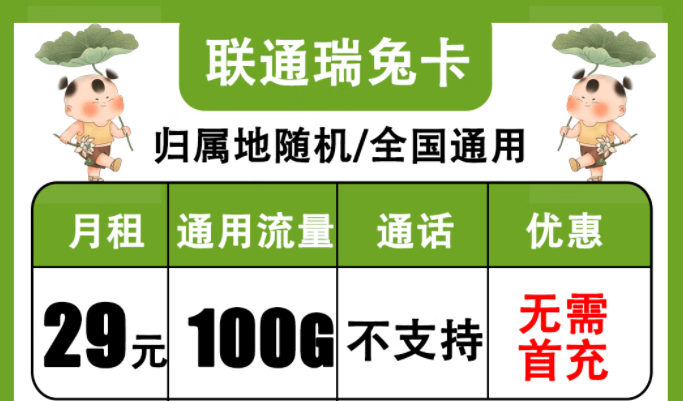 聯(lián)通純流量卡免費(fèi)申請(qǐng)|聯(lián)通瑞兔卡、金兔卡|流量卡網(wǎng)速不好？